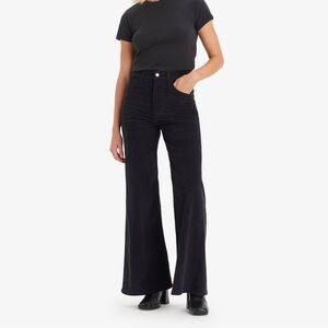 Levis Black Ribcage Bell Corduroy Pants W31 L32